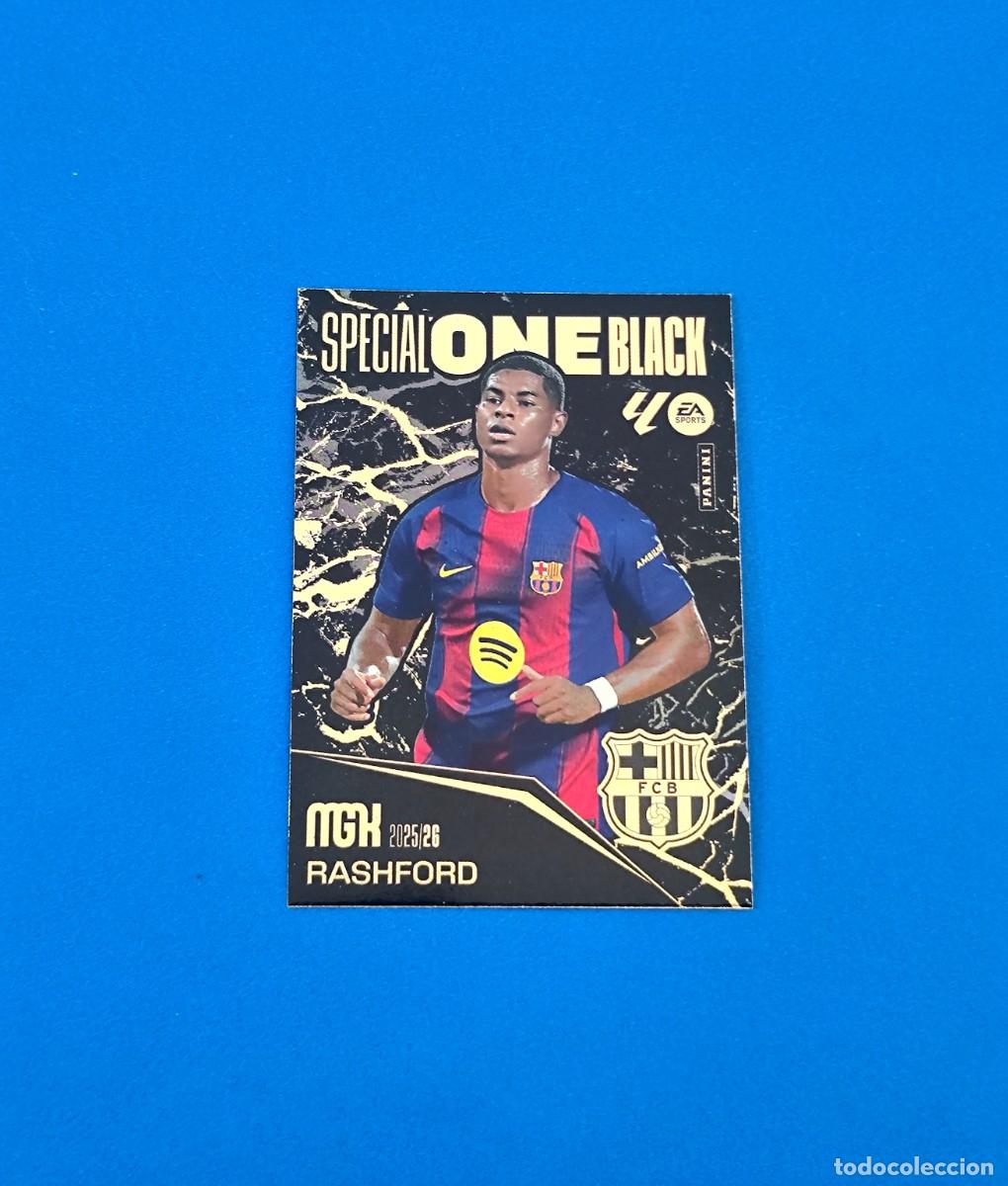 Cromos de f&uacute;tbol: Megacracks 2025 2026 / 25 26 Special One Black Rashford Barcelona