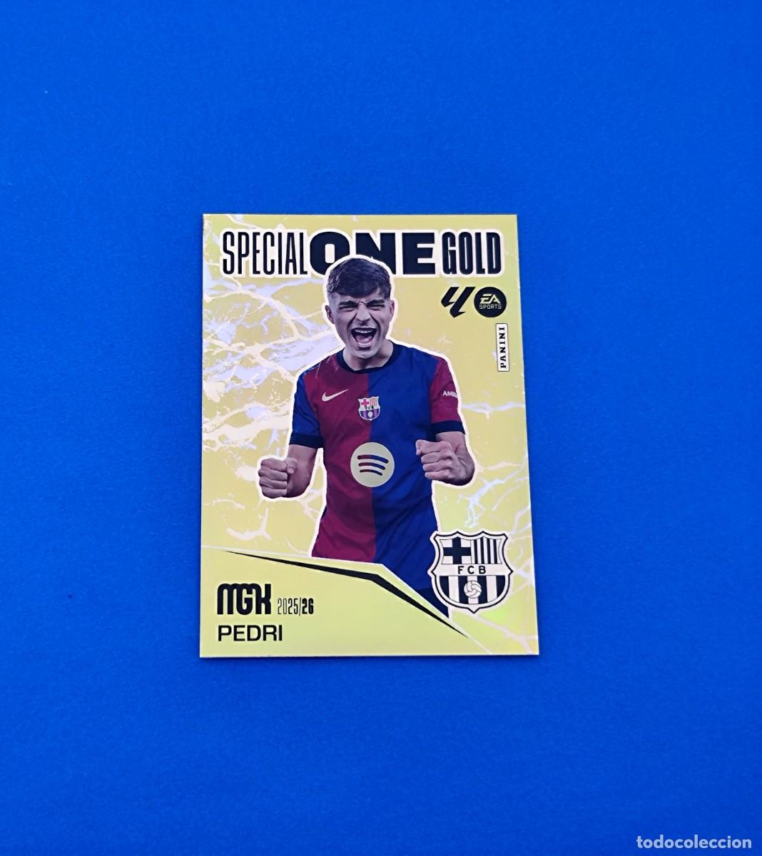 Fu&szlig;ball-Sticker: Megacracks 2025 2026 / 25 26 Special One Gold Pedri Barcelona