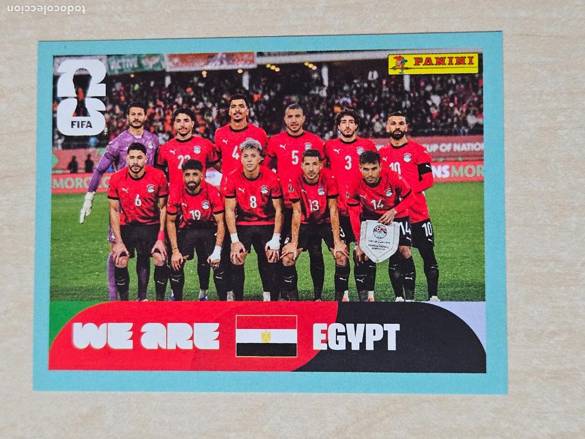 Cromos de Futebol: CROMO EGY13 EGY 13 ALINEACION EGIPTO - MUNDIAL FIFA WORLD CUP 2026 STICKER PANINI SIN PEGAR