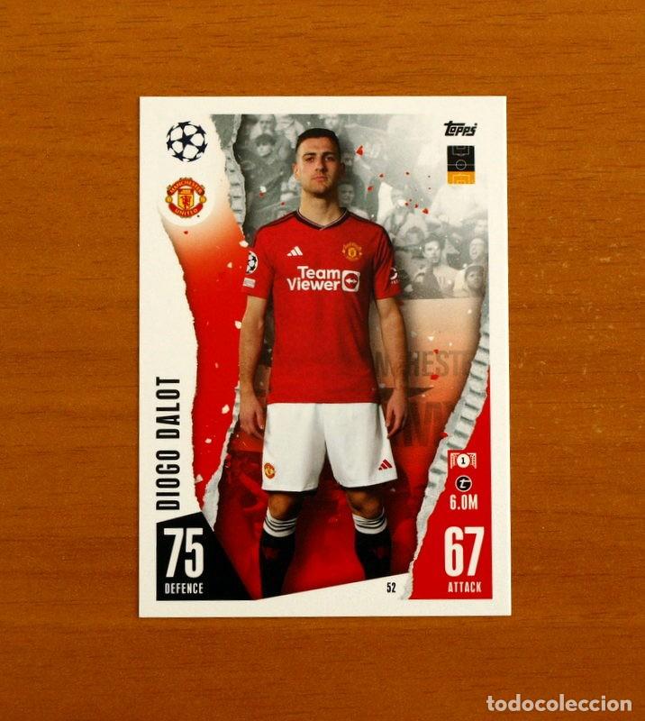 Cromos de Futebol: Manchester United - N&ordm; 52 Diogo Dalot - Topps Match Attax Trading Card Game 2023-2024-23-24