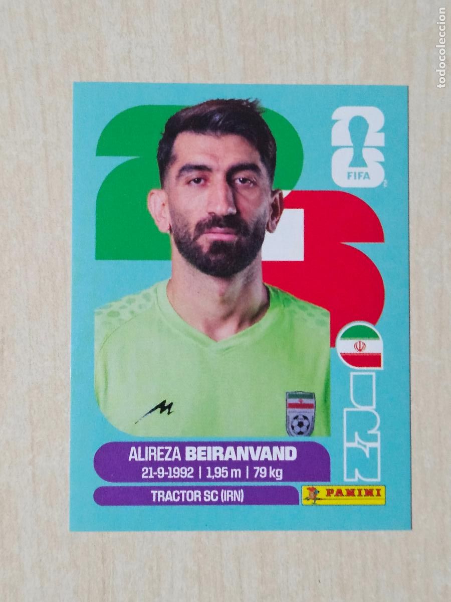 Cromos de f&uacute;tbol: CROMO IRN2 IRN 2 BEIRANVAND IRAN - MUNDIAL FIFA WORLD CUP 2026 STICKER PANINI SIN PEGAR