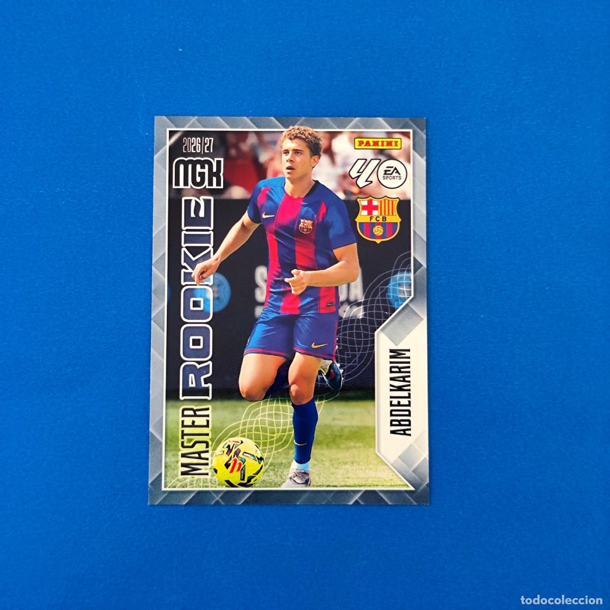 Cromos de f&uacute;tbol: Megacracks 2026 2027 / 26 27 Abdelkarim Master Rookie 406 Barcelona