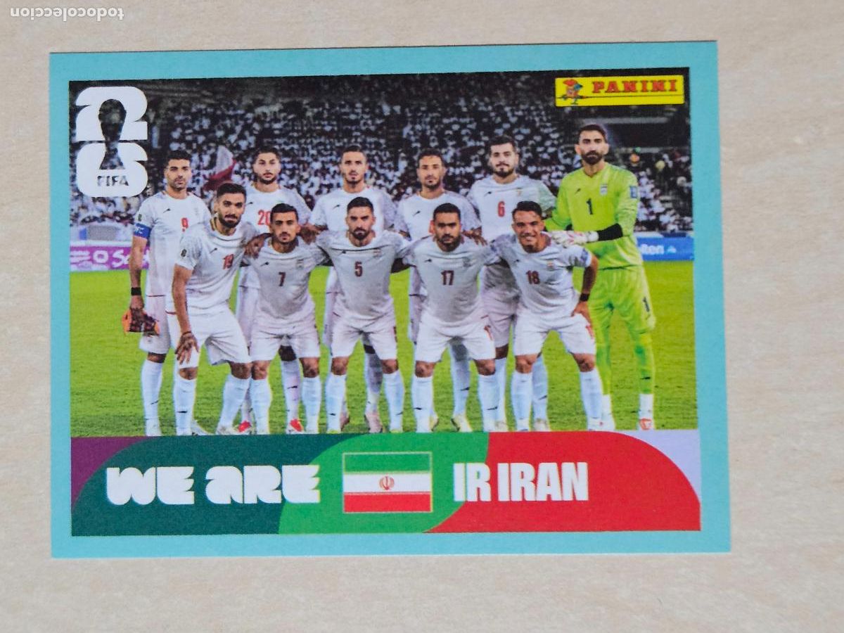 Cromos de f&uacute;tbol: CROMO IRN13 IRN 13 ALINEACION IRAN - MUNDIAL FIFA WORLD CUP 2026 STICKER PANINI SIN PEGAR