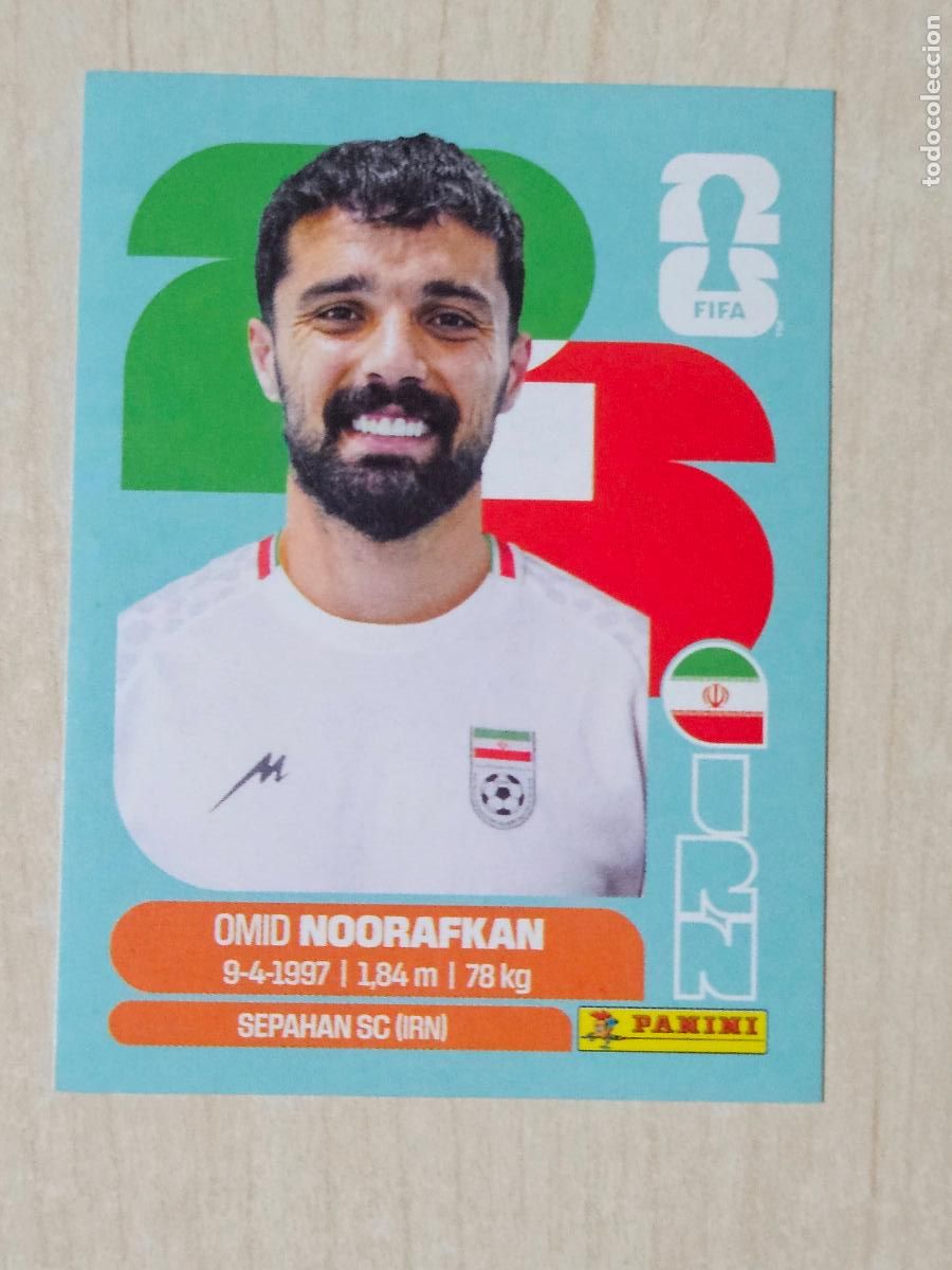 Cromos de f&uacute;tbol: CROMO IRN14 IRN 14 NOORAFKAN IRAN - MUNDIAL FIFA WORLD CUP 2026 STICKER PANINI SIN PEGAR
