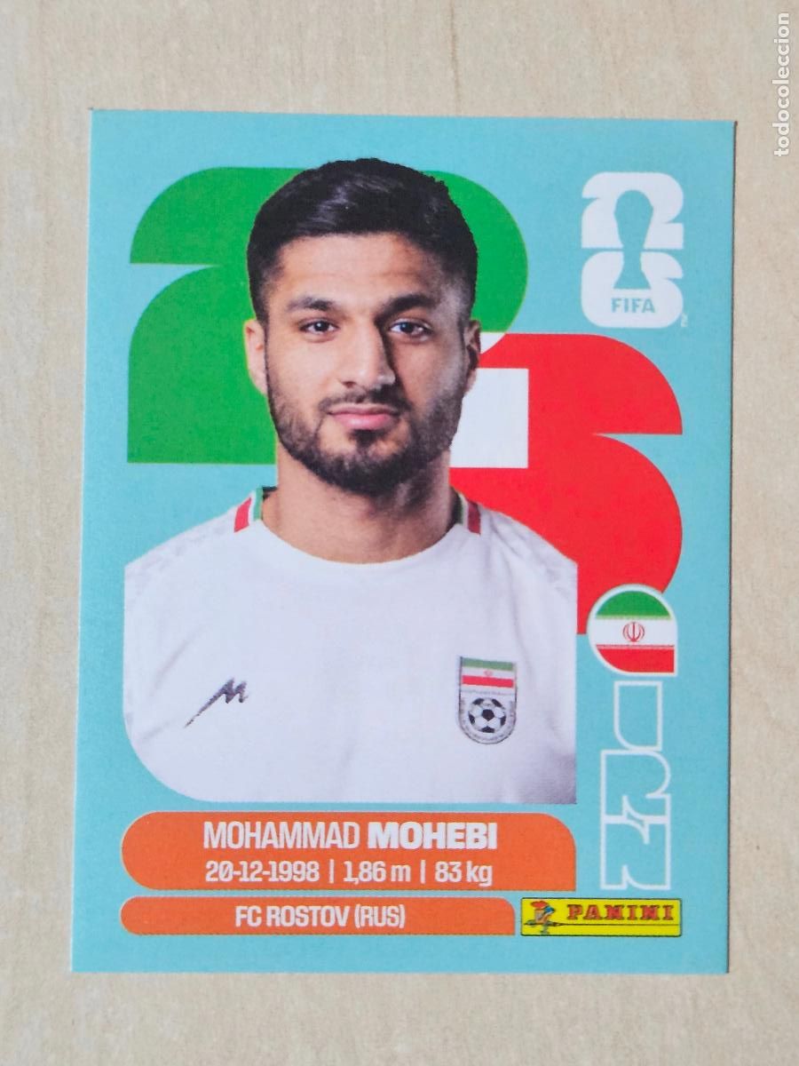 Cromos de f&uacute;tbol: CROMO IRN16 IRN 16 MOHEBI IRAN - MUNDIAL FIFA WORLD CUP 2026 STICKER PANINI SIN PEGAR