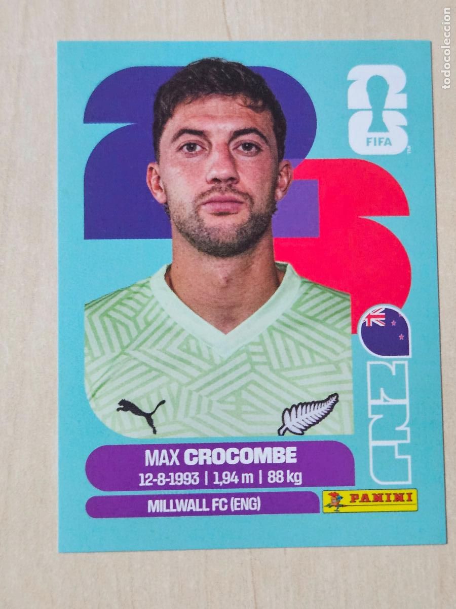 Cromos de f&uacute;tbol: CROMO NZL2 NZL2 CROCOMBE NUEVA ZELANDA - MUNDIAL FIFA WORLD CUP 2026 STICKER PANINI SIN PEGAR