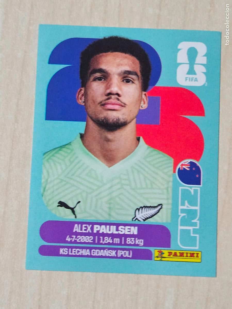Cromos de f&uacute;tbol: CROMO NZL3 NZL 3 PAULSEN NUEVA ZELANDA - MUNDIAL FIFA WORLD CUP 2026 STICKER PANINI SIN PEGAR