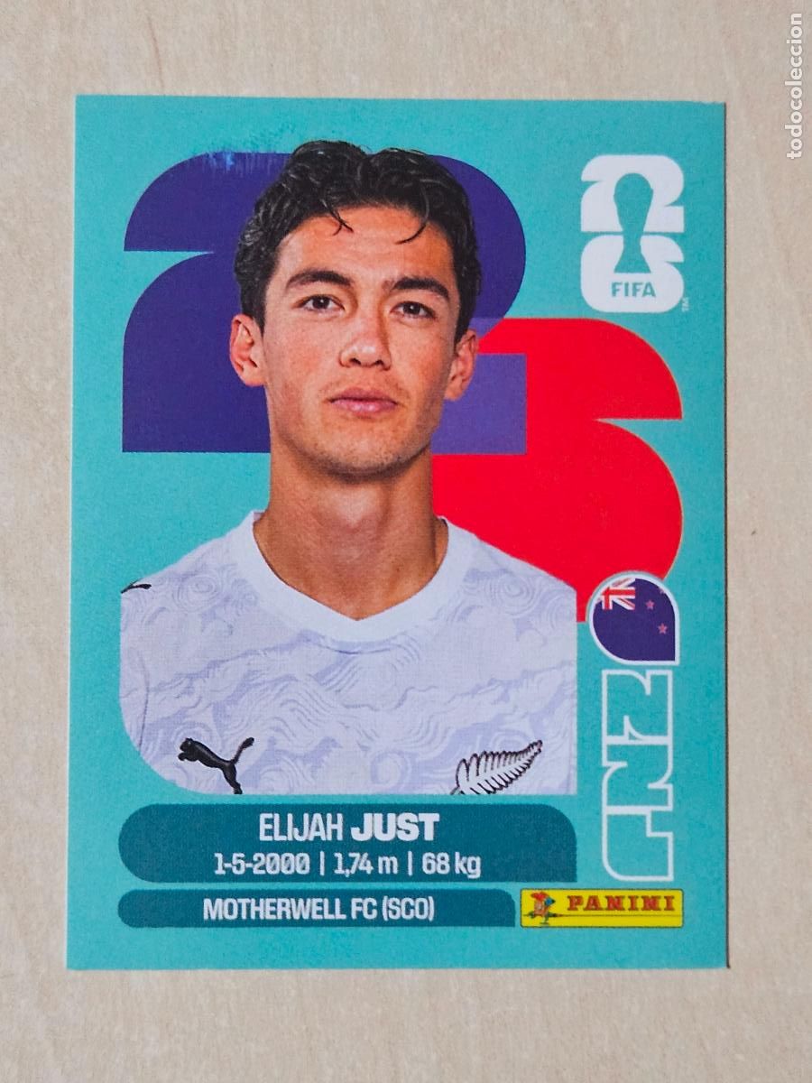 Cromos de f&uacute;tbol: CROMO NZL18 NZL 18 ELIJAH JUST NUEVA ZELANDA - MUNDIAL FIFA WORLD CUP 2026 STICKER PANINI SIN PEGAR