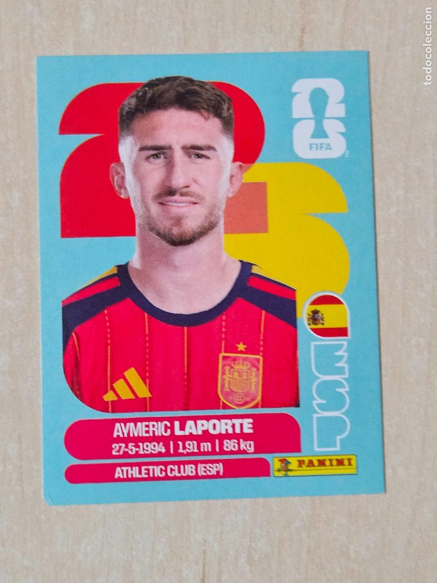 Cromos de f&uacute;tbol: CROMO ESP4 ESP 4 LAPORTE ESPA&Ntilde;A - MUNDIAL FIFA WORLD CUP 2026 STICKER PANINI SIN PEGAR