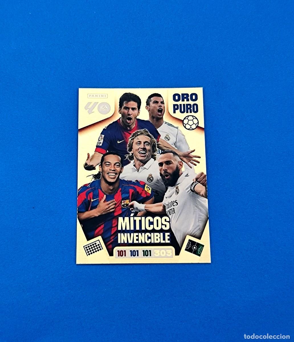 Figurine di Calcio: Adrenalyn 2025 2026 / 25 26 M&iacute;ticos Invencible Oro Puro Messi Cristiano Ronaldo