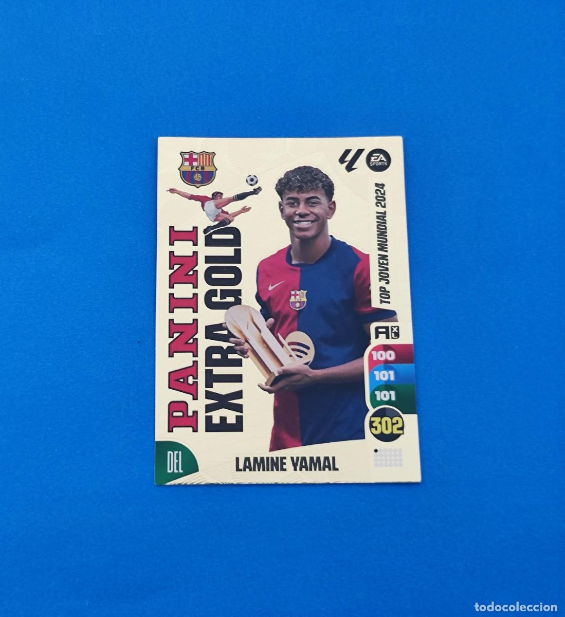 Cromos de Futebol: Adrenalyn 2024 2025 / 24 25 Extra Gold Panini Lamine Yamal Barcelona