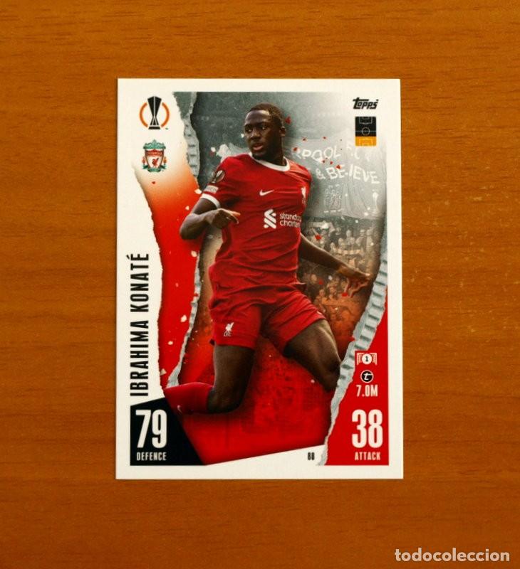 Cromos de f&uacute;tbol: Liverpool F.C. -N&ordm; 88 Ibrahima Konat&eacute; -Topps Match Attax Trading Card Game 2023-2024-23-24