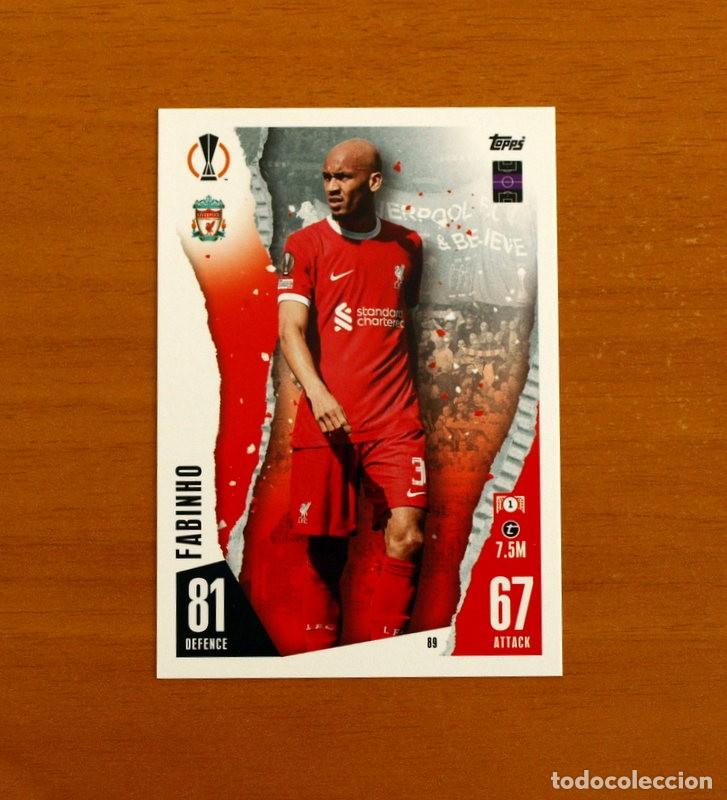 Cromos de f&uacute;tbol: Liverpool F.C. -N&ordm; 89 Fabinho -Topps Match Attax Trading Card Game 2023-2024-23-24