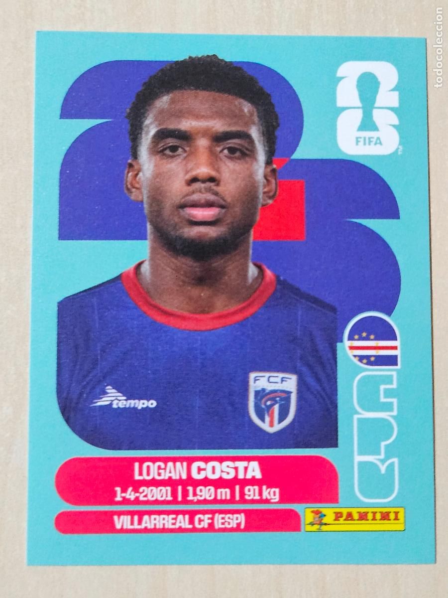 Cromos de f&uacute;tbol: CROMO CPV3 CPV 3 LOGAN COSTA CABO VERDE - MUNDIAL FIFA WORLD CUP 2026 STICKER PANINI SIN PEGAR