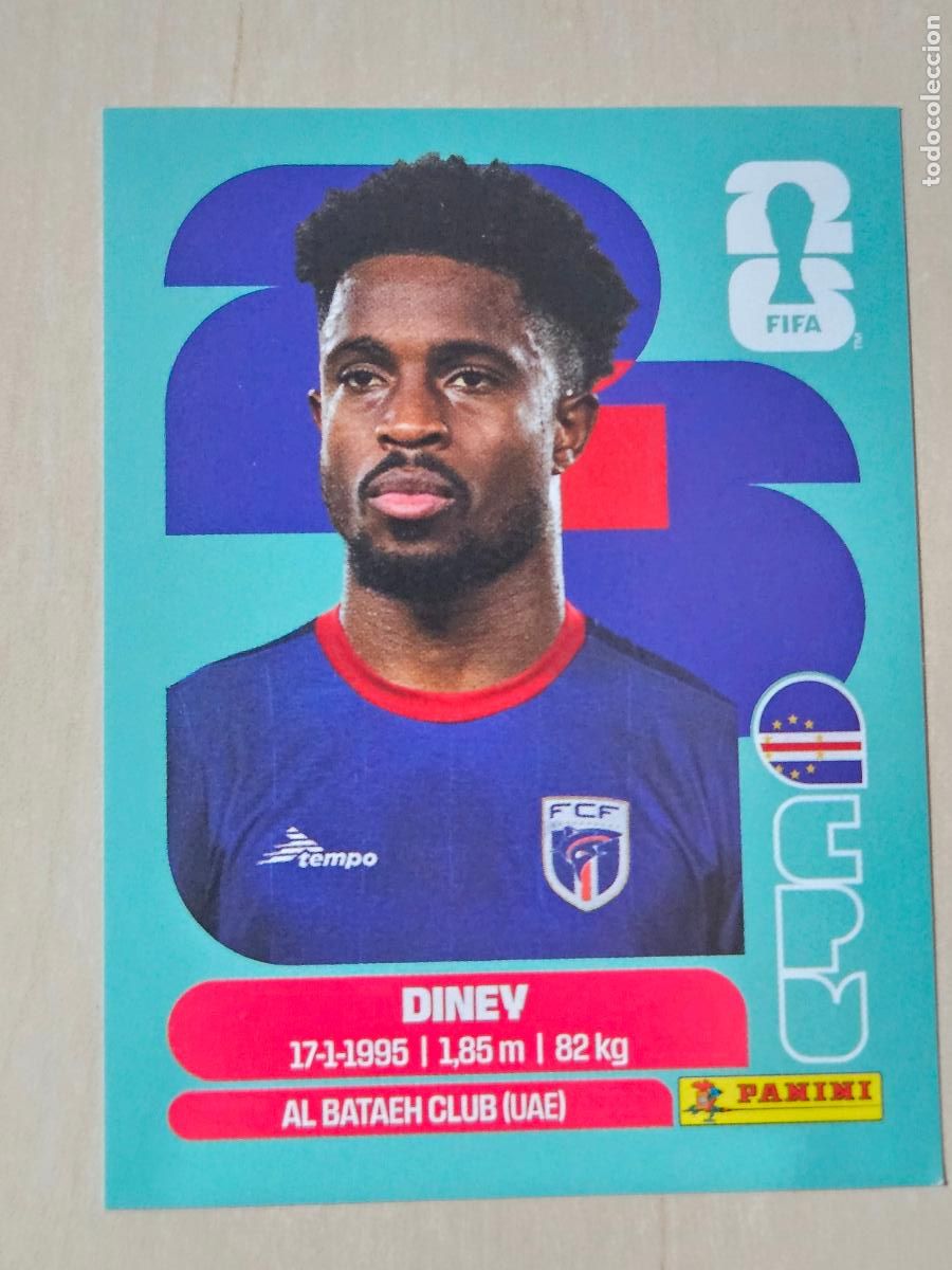 Figurine di Calcio: CROMO CPV5 CPV 5 DINEY CABO VERDE - MUNDIAL FIFA WORLD CUP 2026 STICKER PANINI SIN PEGAR
