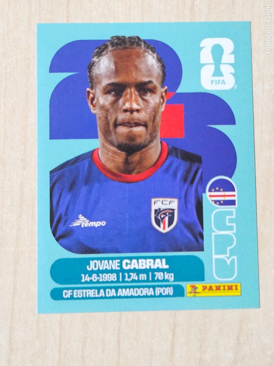 Football Stickers: CROMO CPV16 CPV 16 JOVANE CABRAL CABO VERDE - MUNDIAL FIFA WORLD CUP 2026 STICKER PANINI SIN PEGAR
