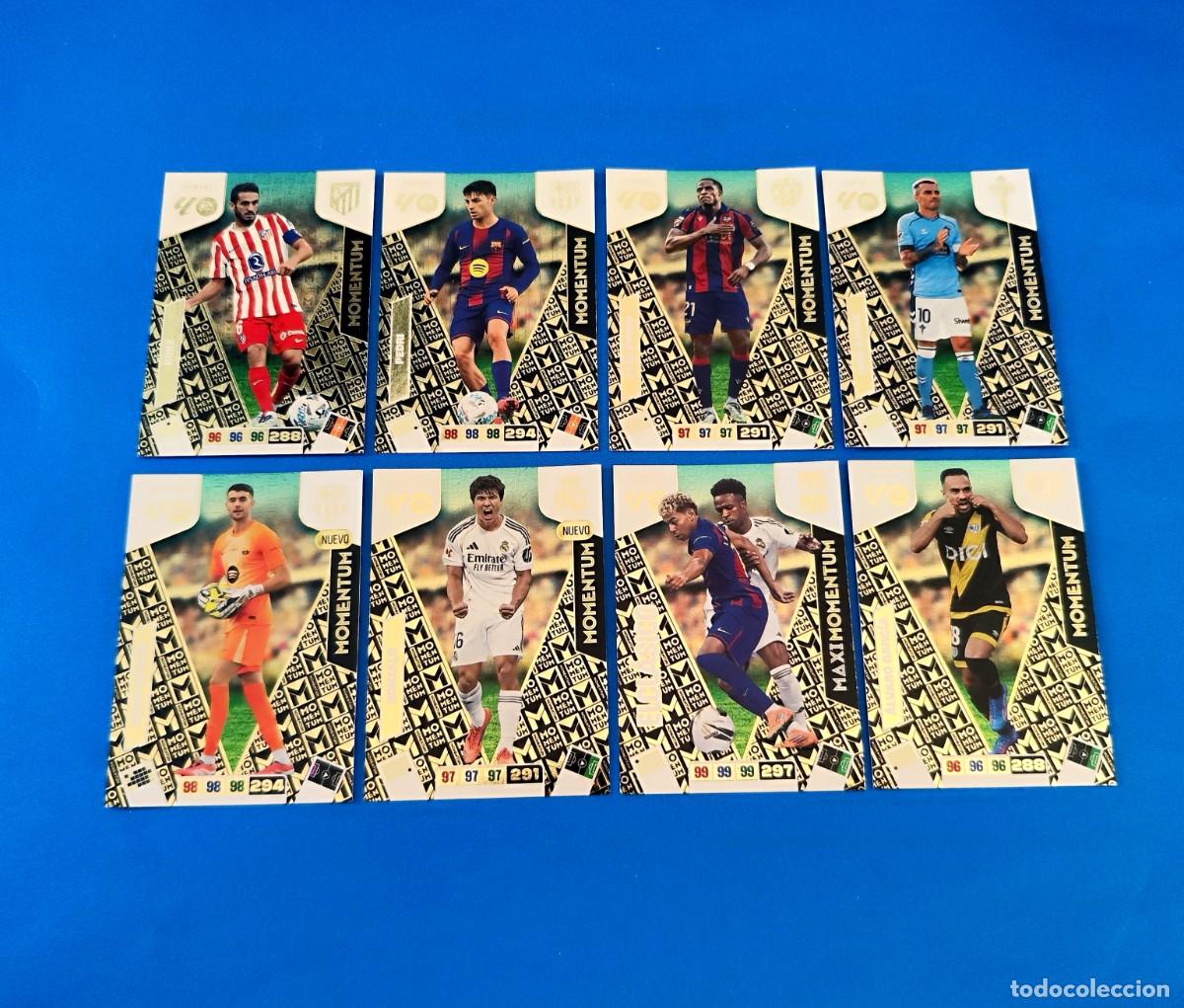 Figurine di Calcio: Adrenalyn 2025 2026 / 25 26 Momentum Gonzalo Joan Garc&iacute;a Cl&aacute;sico Yamal Aspas Etta &Aacute;lvaro Koke Pedri