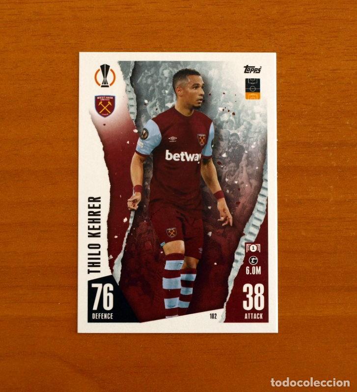 Football Stickers: West Ham United F.C. -N&ordm; 102 Thilo Kehrer -Topps Match Attax Trading Card Game 2023-2024-23-24