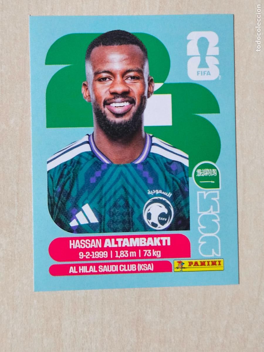 Cromos de Futebol: CROMO KSA8 KSA 8 ALTAMBAKTI ARABIA SAUDI - MUNDIAL FIFA WORLD CUP 2026 STICKER PANINI SIN PEGAR