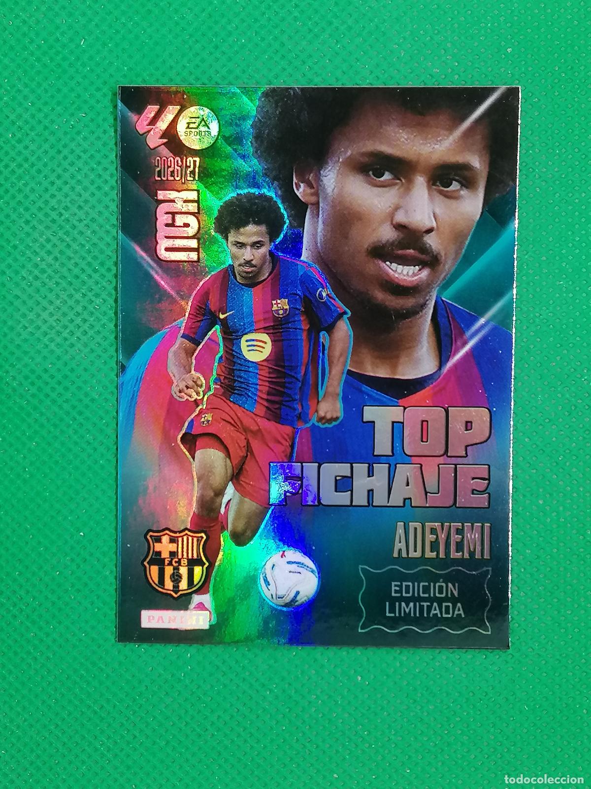 Cartes &agrave; collectionner de Football: ADEYEMI BARCELONA TOP FICHAJE ⚽ MEGACRACKS LIGA 2026 2027 26 27 ⚽