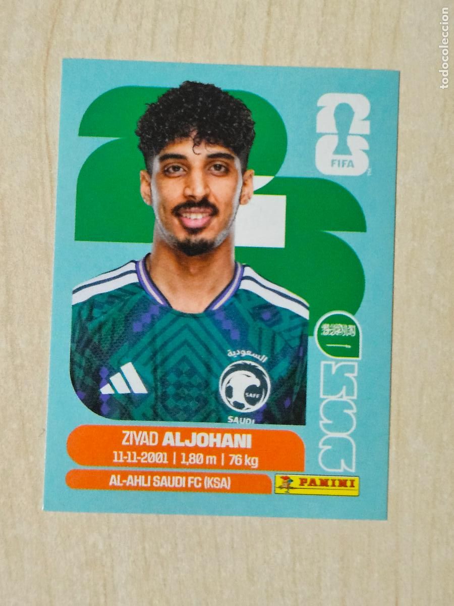 Cartes &agrave; collectionner de Football: CROMO KSA10 KSA 10 ALJOHANI ARABIA SAUDI - MUNDIAL FIFA WORLD CUP 2026 STICKER PANINI SIN PEGAR