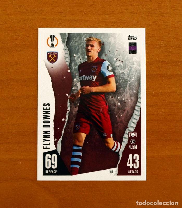 Cartes &agrave; collectionner de Football: West Ham United F.C. -N&ordm; 109 Flynn Downes -Topps Match Attax Trading Card Game 2023-2024-23-24
