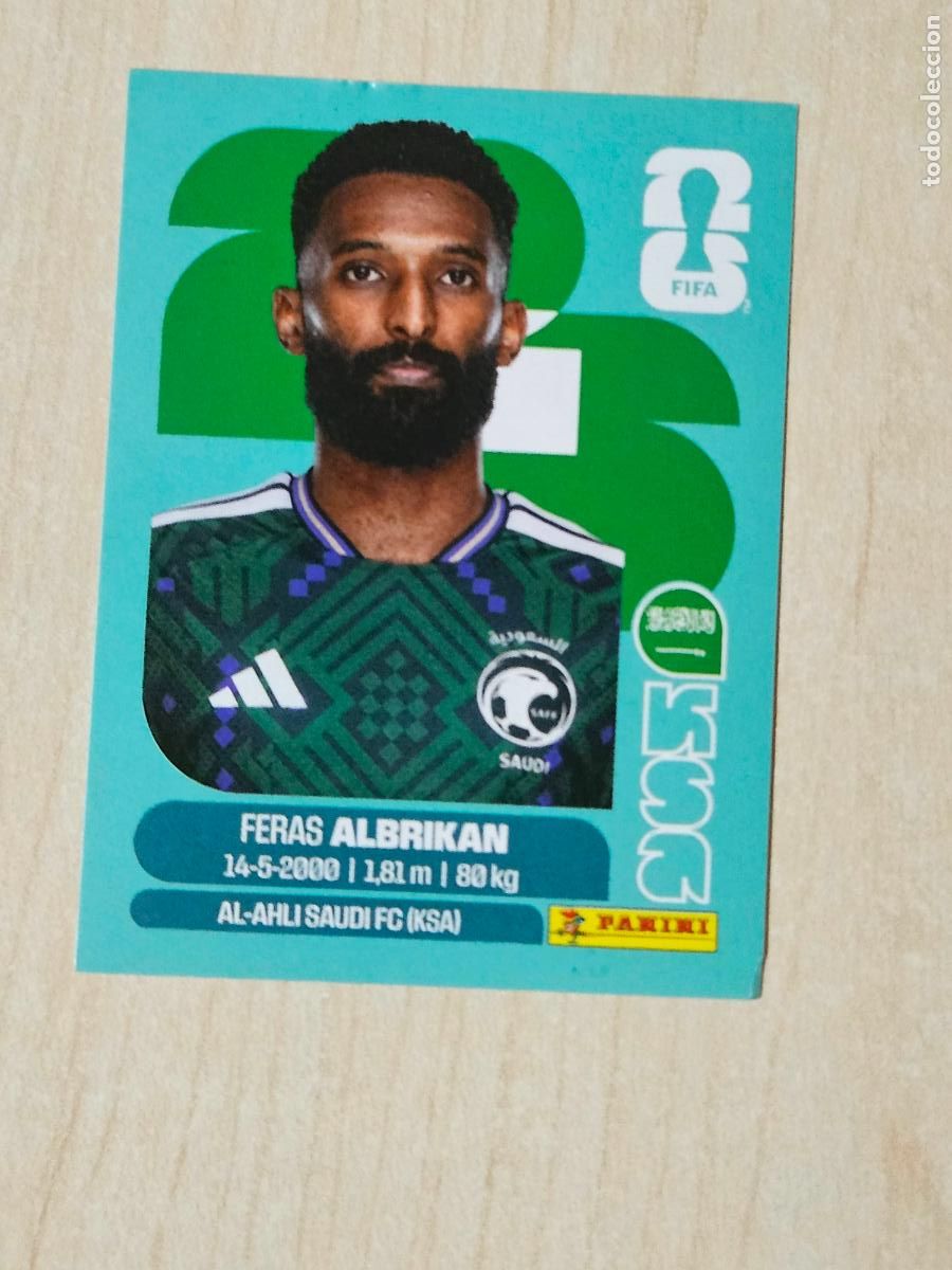 Cartes &agrave; collectionner de Football: CROMO KSA18 KSA 18 ALBRIKAN ARABIA SAUDI - MUNDIAL FIFA WORLD CUP 2026 STICKER PANINI SIN PEGAR