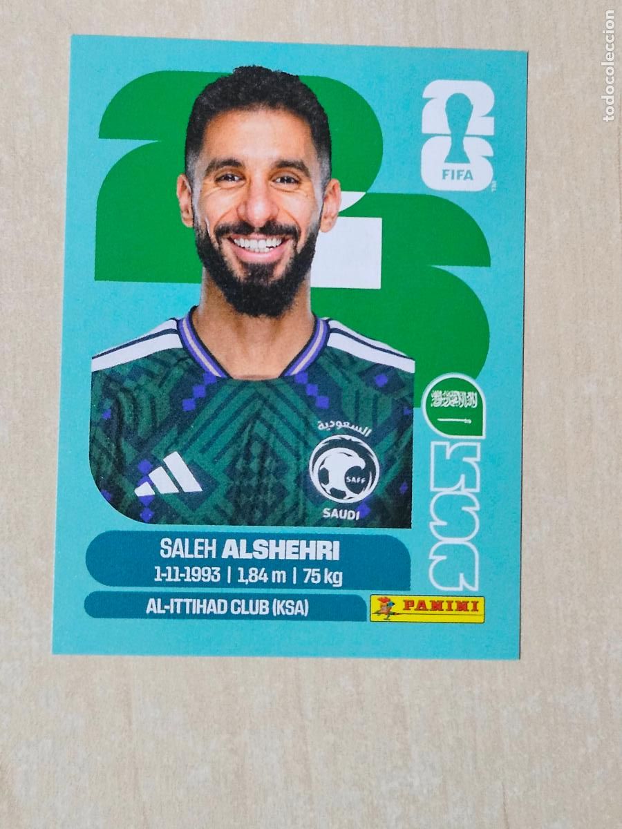 Figurine di Calcio: CROMO KSA19 KSA 19 ALSEHRI ARABIA SAUDI - MUNDIAL FIFA WORLD CUP 2026 STICKER PANINI SIN PEGAR