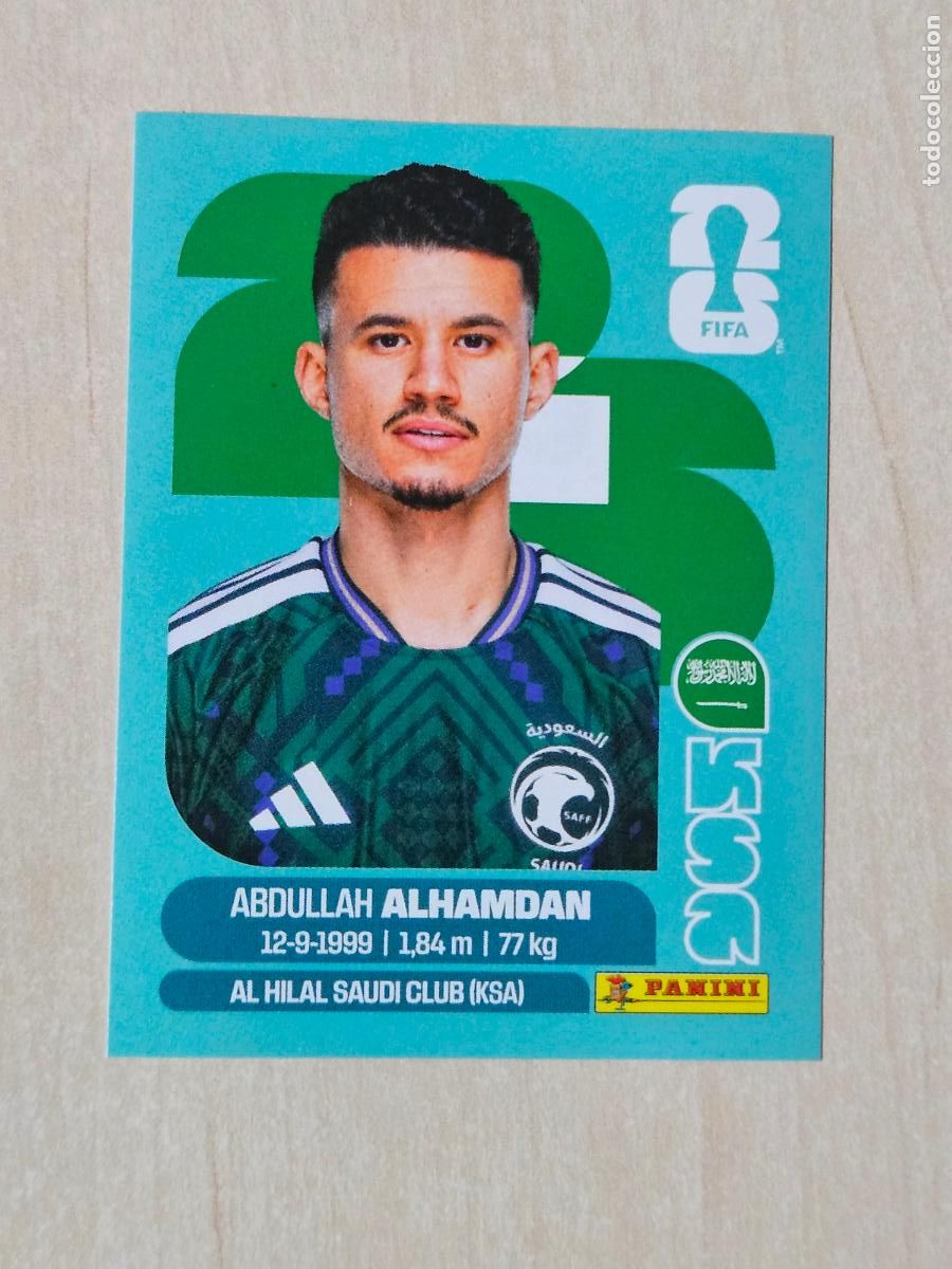 Figurine di Calcio: CROMO KSA20 KSA 20 ALHAMDAN ARABIA SAUDI - MUNDIAL FIFA WORLD CUP 2026 STICKER PANINI SIN PEGAR