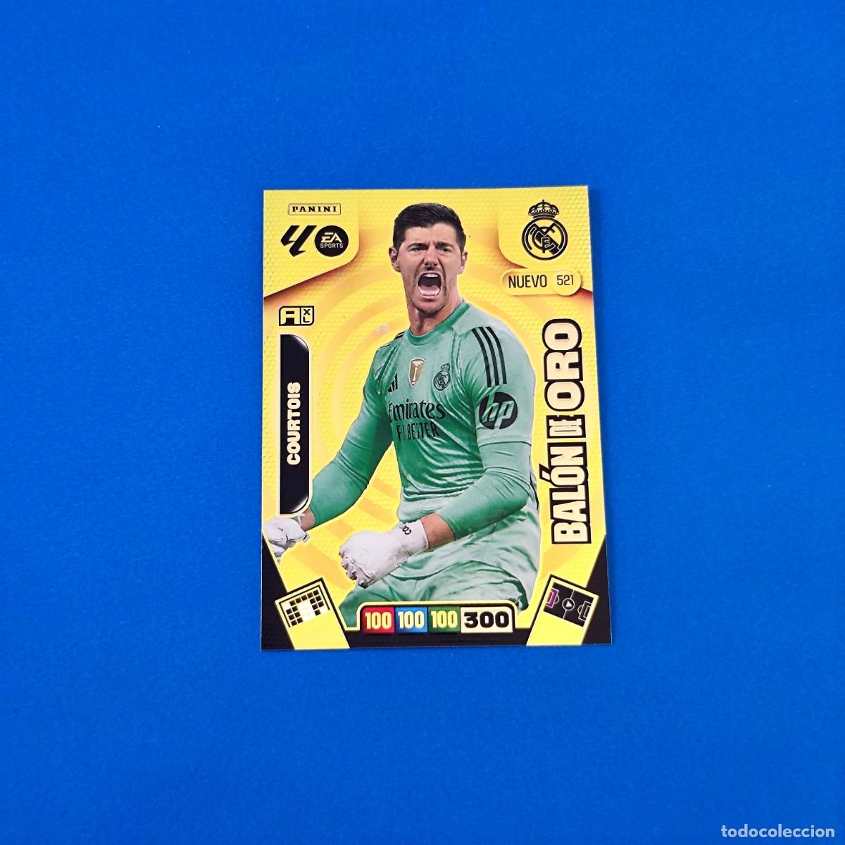 Cartes &agrave; collectionner de Football: Adrenalyn 2025 2026 / 25 26 Nuevo Bal&oacute;n de Oro firmado 521 Courtois Real Madrid