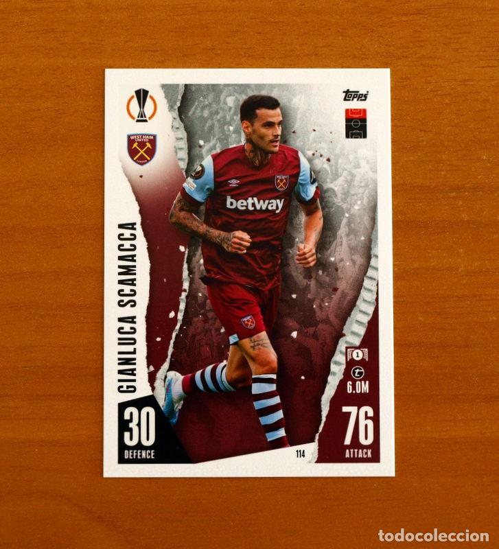 Cromos de Futebol: West Ham United F.C. -N&ordm; 114 Gianluca Scamacca -Topps Match Attax Trading Card Game 2023-2024-23-24