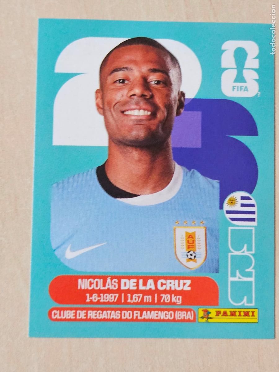Cromos de Futebol: CROMO URU15 URU 15 DE LA CRUZ URUGUAY - MUNDIAL FIFA WORLD CUP 2026 STICKER PANINI SIN PEGAR
