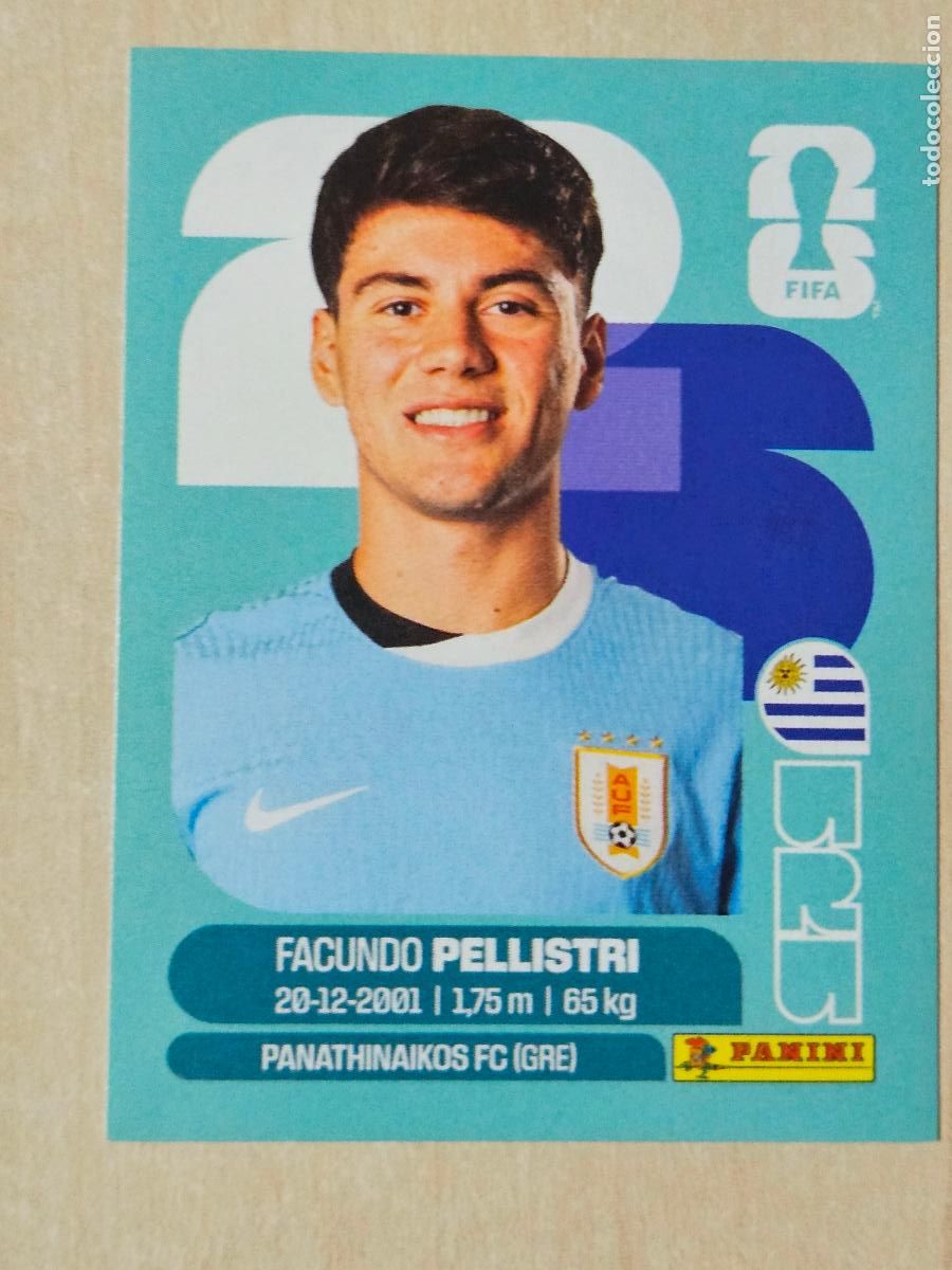 Cromos de f&uacute;tbol: CROMO URU20 URU 20 PELLISTRI URUGUAY - MUNDIAL FIFA WORLD CUP 2026 STICKER PANINI SIN PEGAR