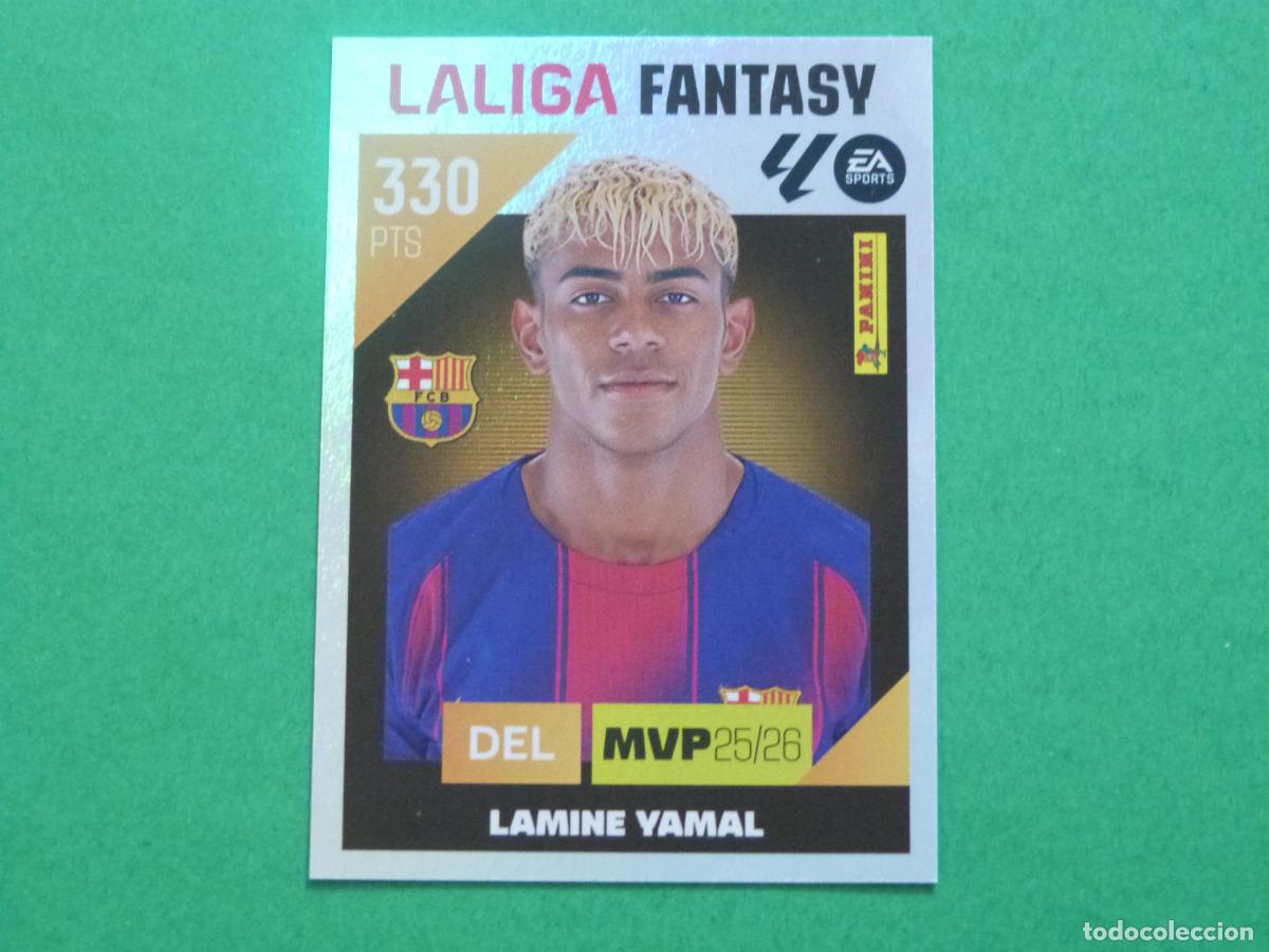 Figurine di Calcio: CROMO FUTBOL LAMINE YAMAL F.C. BARCELONA SIN PEGAR N&ordm; 5 FANTASY LIGA ESTE 2026-2027/26-27 PANINI