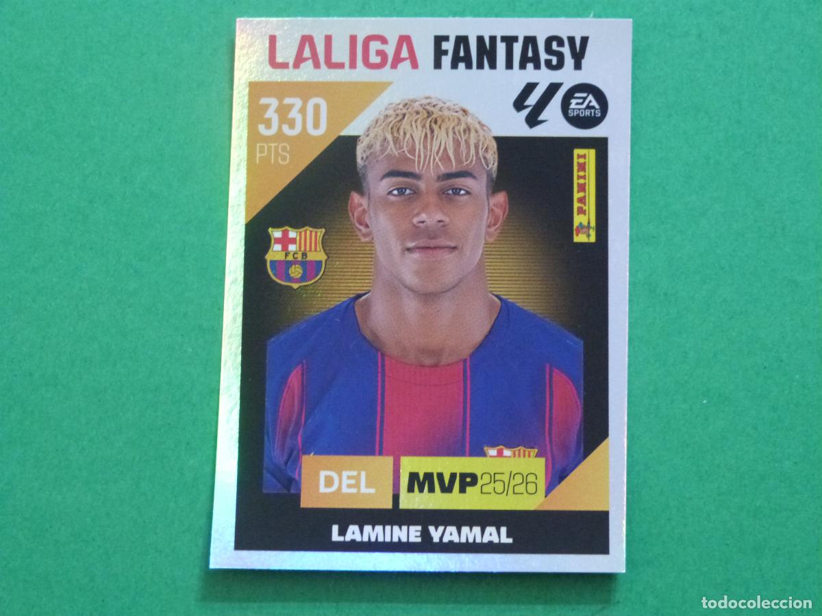Figurine di Calcio: CROMO FUTBOL LAMINE YAMAL F.C. BARCELONA SIN PEGAR N&ordm; 5 FANTASY LIGA ESTE 2026-2027/26-27 PANINI