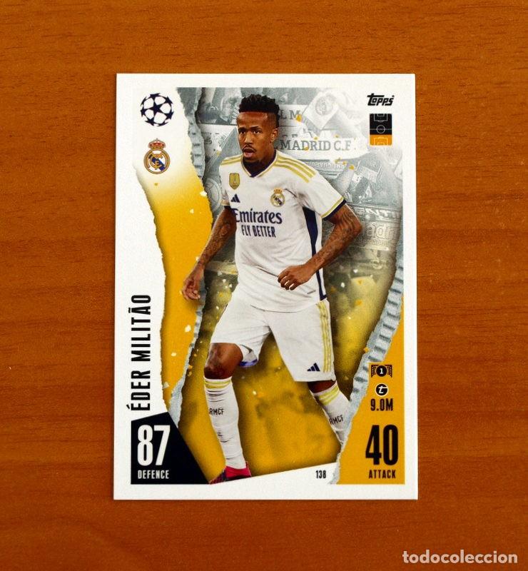 Cromos de f&uacute;tbol: Real Madrid -N&ordm; 138 &Eacute;der Milit&acirc;o -Topps Match Attax Trading Card Game 2023-2024-23-24