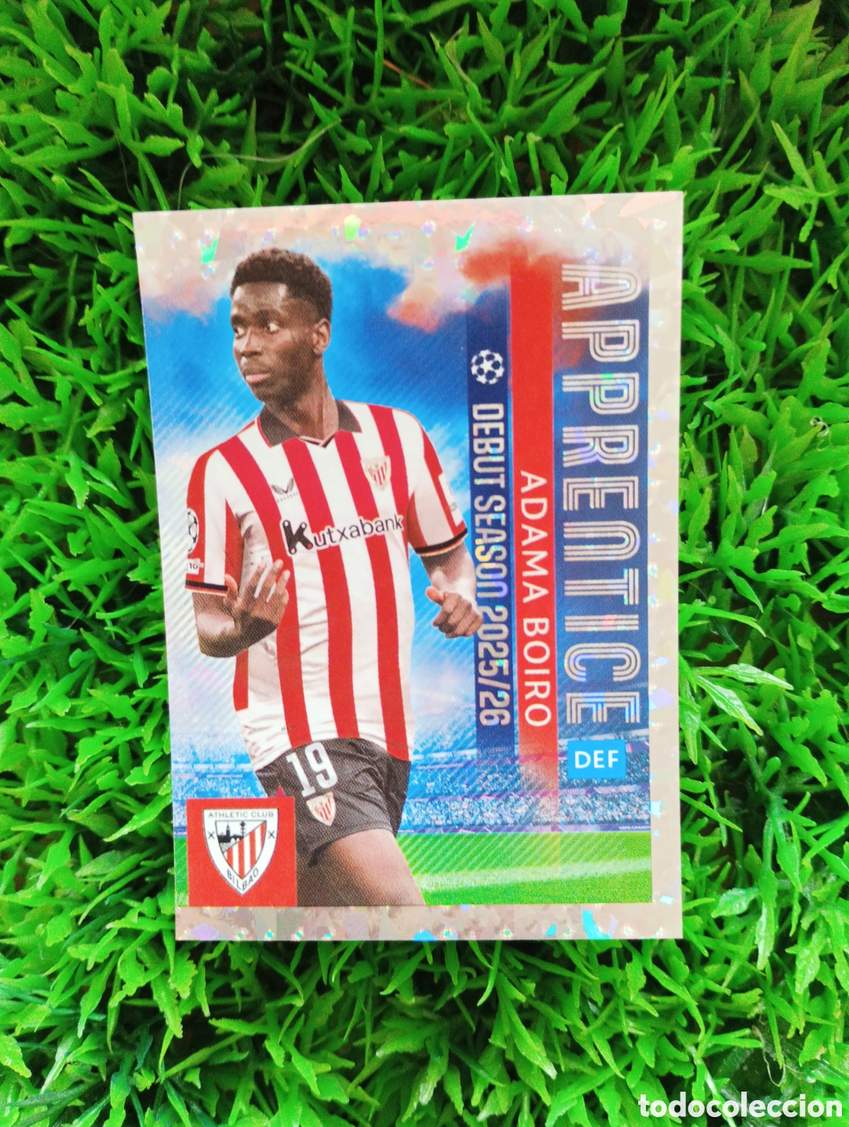 Cromos de f&uacute;tbol: Adama Boiro Athletic Bilbao APPRENTICE Champions League 25-26 # 105 NUNCA PEGADO