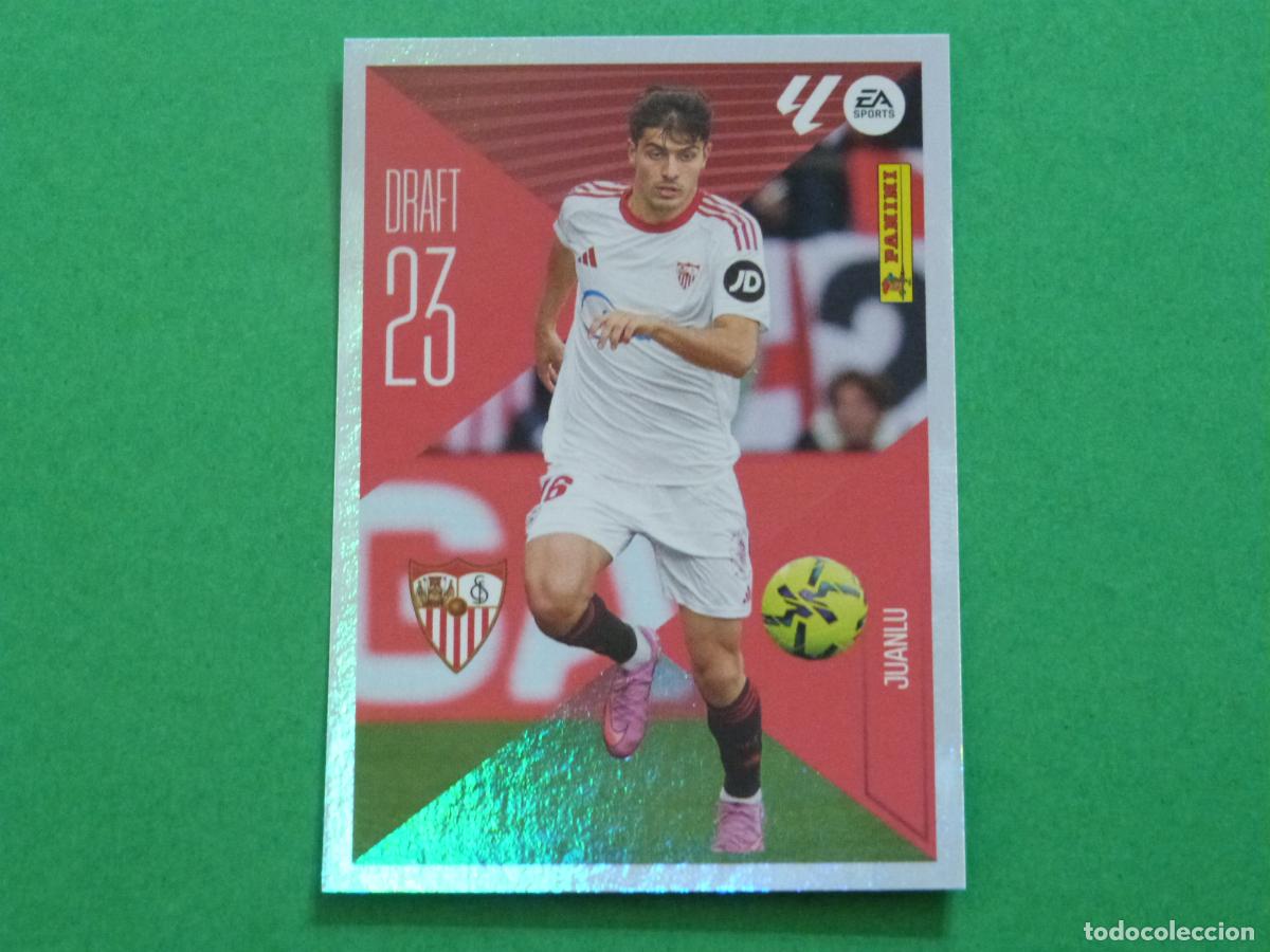 Cromos de f&uacute;tbol: CROMO FUTBOL JUANLU SEVILLA F.C. SIN PEGAR N&ordm; 14 DRAFT 23 LIGA ESTE 2026-2027/26-27 PANINI