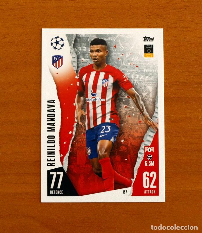 Cromos de f&uacute;tbol: Atl&eacute;tico de Madrid -N&ordm; 157 Reinildo Mandava -Topps Match Attax Trading Card Game 2023-2024-23-24
