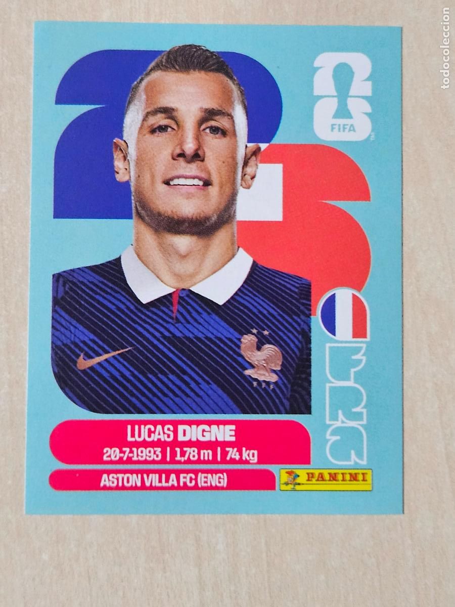 Cromos de f&uacute;tbol: CROMO FRA8 FRA 8 LUCAS DIGNE FRANCIA - MUNDIAL FIFA WORLD CUP 2026 STICKER PANINI SIN PEGAR