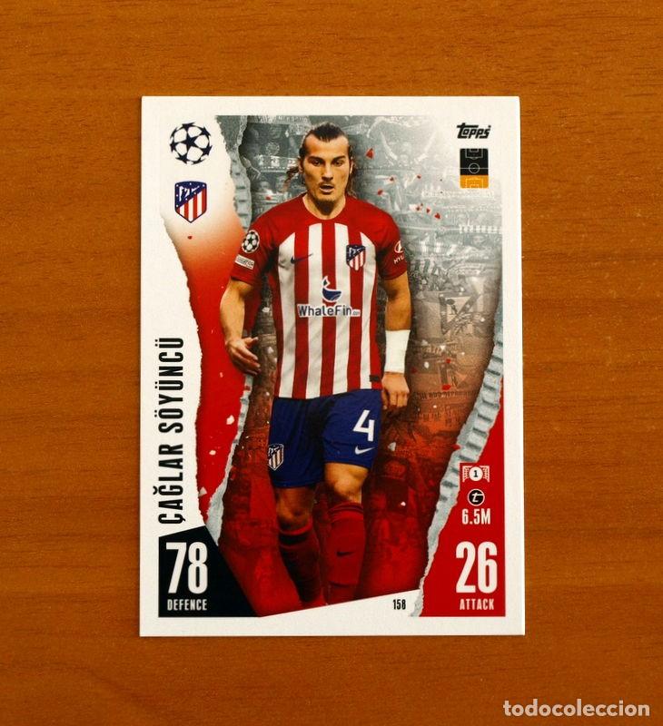 Cromos de Futebol: Atl&eacute;tico de Madrid -N&ordm; 158 &Ccedil;aglar S&ouml;y&uuml;nc&uuml; -Topps Match Attax Trading Card Game 2023-2024-23-24