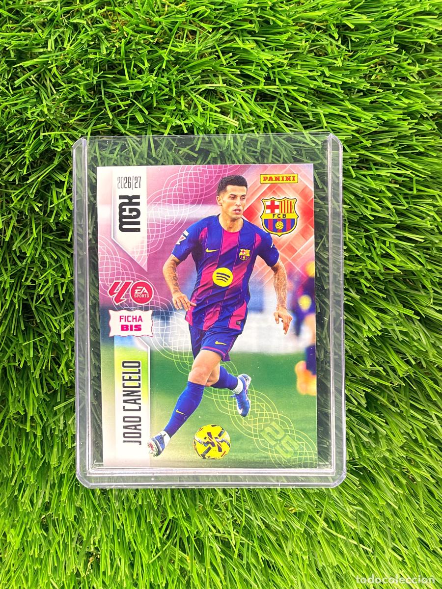 Cromos de f&uacute;tbol: N&ordm; 81BIS Joao Cancelo Fichas Bis FC Barcelona Megacracks 26 27