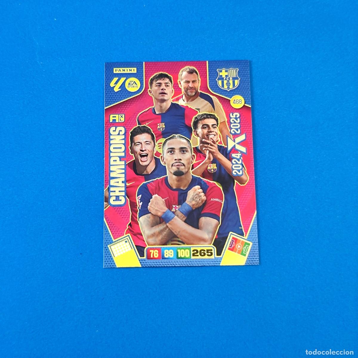 Cromos de f&uacute;tbol: Adrenalyn 2025 2026 / 25 26 476 Card Champions Barcelona 24 25 /2024 2025