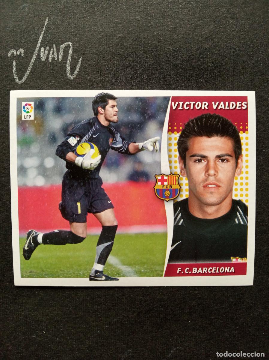 Fu&szlig;ball-Sticker: VICTOR VALDES FC BARCELONA ESPA&Ntilde;A ⚽ COLECCIONES ESTE &reg; 2006 2007 LIGA FUTBOL 06 07 SIN PEGAR NUNCA