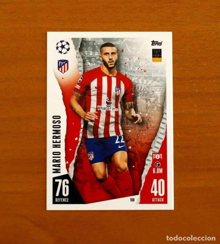 Fu&szlig;ball-Sticker: Atl&eacute;tico de Madrid -N&ordm; 160 Mario Hermoso -Topps Match Attax Trading Card Game 2023-2024-23-24