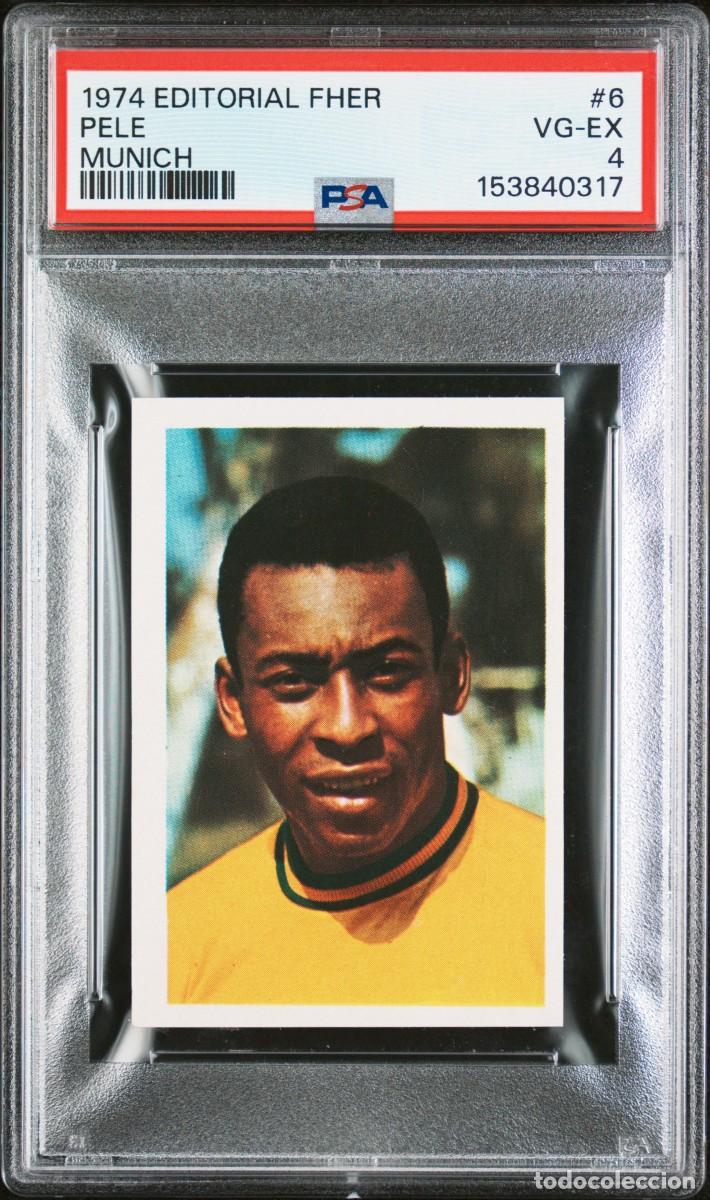Fu&szlig;ball-Sticker: Pele #6 Brasil Editorial Fher Munich 1974 Psa 4