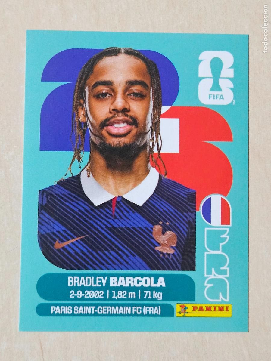 Cartes &agrave; collectionner de Football: CROMO FRA16 FRA 16 BARCOLA FRANCIA - MUNDIAL FIFA WORLD CUP 2026 STICKER PANINI SIN PEGAR