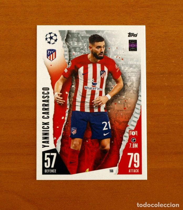 Cromos de f&uacute;tbol: Atl&eacute;tico de Madrid -N&ordm; 166 Yannick Carrasco -Topps Match Attax Trading Card Game 2023-2024-23-24