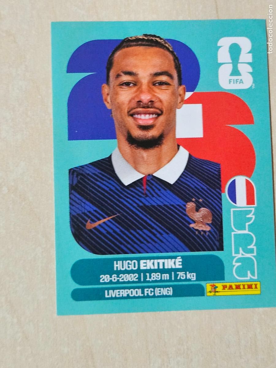 Cromos de f&uacute;tbol: CROMO FRA19 FRA 19 EKITIKE FRANCIA - MUNDIAL FIFA WORLD CUP 2026 STICKER PANINI SIN PEGAR