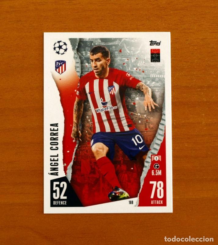 Cromos de f&uacute;tbol: Atl&eacute;tico de Madrid -N&ordm; 169 &Aacute;ngel Correa -Topps Match Attax Trading Card Game 2023-2024-23-24